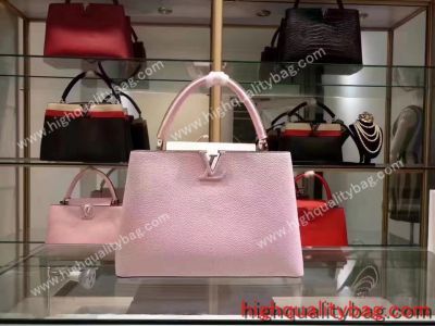 Top Class Clone Louis Vuitton CAPUCINES BB Womens Pink Handbag for sale